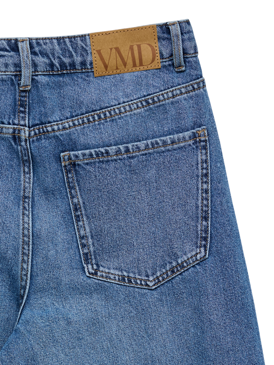 VMRAE HIGH-RISE WIDE FOLD-UP JEANS